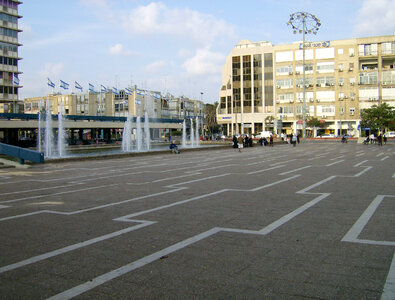 Rabin square in Tel-Aviv, Israel photo