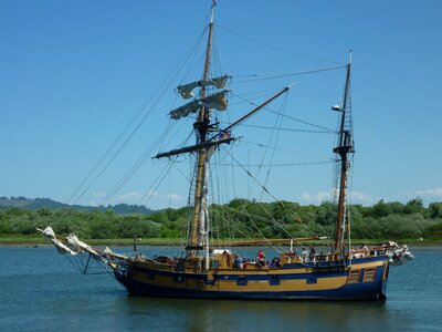 Sailing ship tourist tall ship
