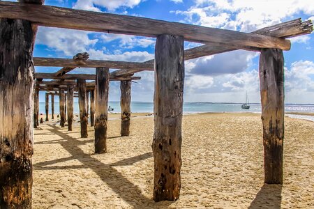 Beach beautiful photo blue sky photo