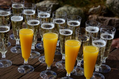 Prost champagne glasses alcohol