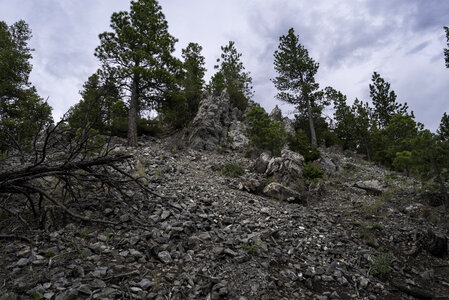 Rocky landscape near the top of Mount Helena photo