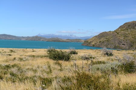 Pehoe Lake and Los Cuernos in the Torres del Paine National Park