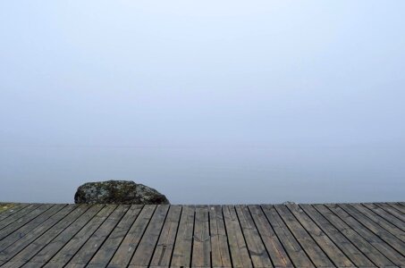 Fog foggy landscape photo