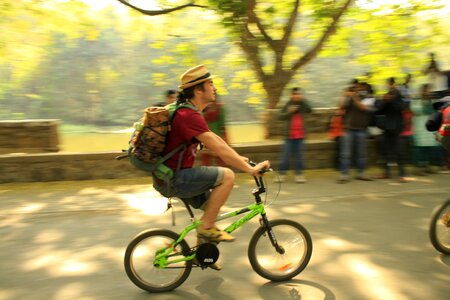 Bicycle man riding photo