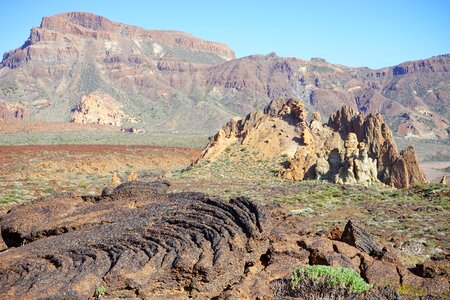 Mountain lava rock photo