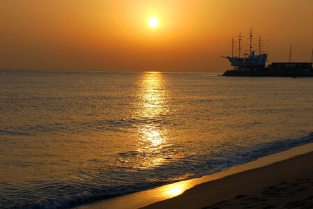 Japan sea sand bathing beach photo