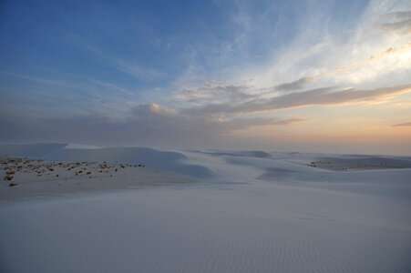 Landscape of White Sands, New Mexico photo