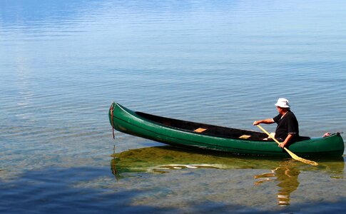 Paddle paddler canoeist photo