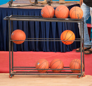 Basketballs Stand photo