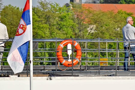 Cruise Ship flag Serbia photo