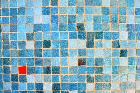Tiles small blue photo
