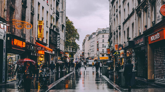 Paris Street on a Rainy Day photo