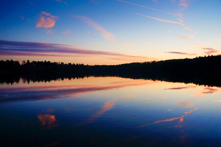 Reflection glassy calm photo