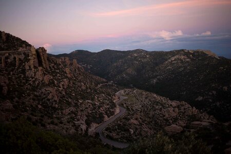 Canyon desert highway photo