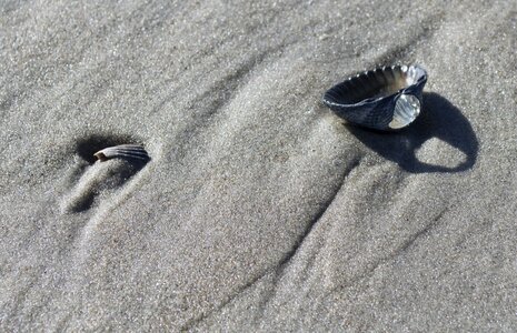 Beach foot footprint photo