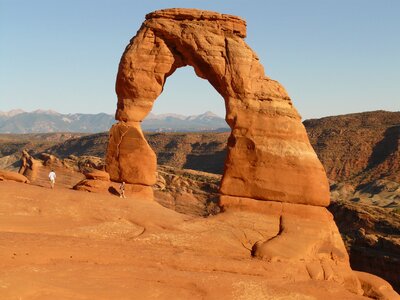 Utah moab stone arch photo