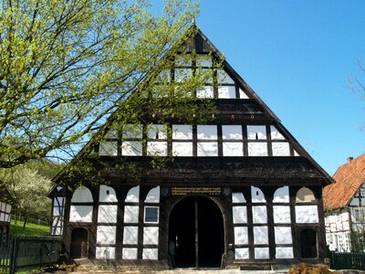 Historic center building fachwerkhaus