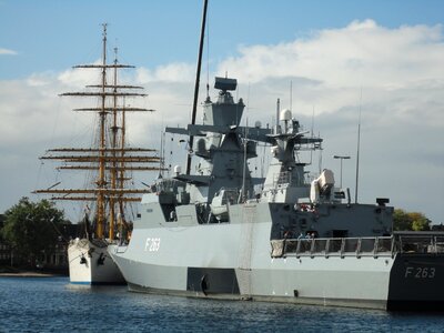 Sea sailing vessel navy photo