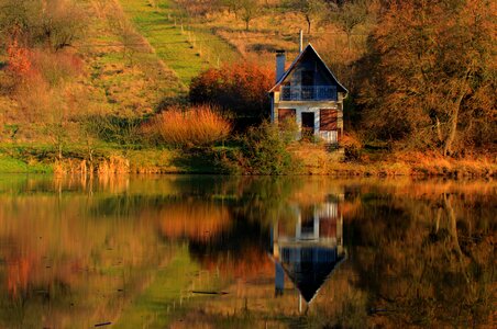 Tranquil vacation wooden photo