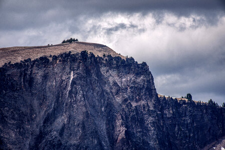 Cliffs and Bluffs in Crater Lake National Park, Oregon photo