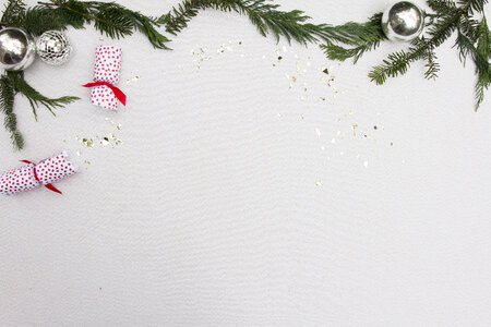 Christmas Composition on White Background photo