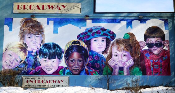 Mural saskatoon broadway diverse photo