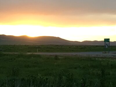 sunset Yellowstone National Park
