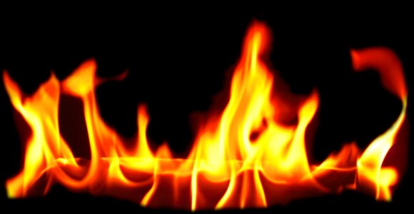 Flame hot blaze photo