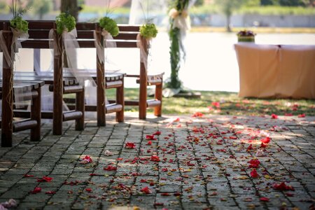 Outdoors floor wedding
