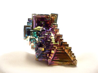 Bismuth bismuth crystal bismuth crystal level photo