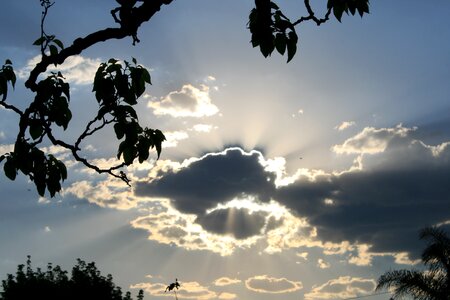 Bright shiny light rays photo