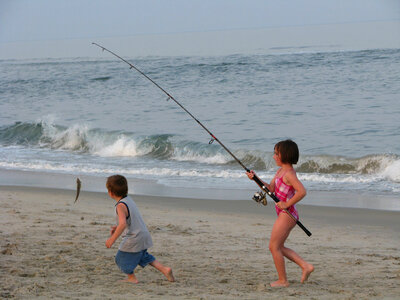 We caught a fish! photo