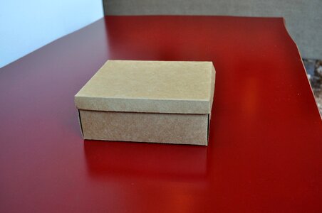 Box cardboard desk photo