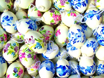 Hand-painted easter eggs easter eggs easter photo