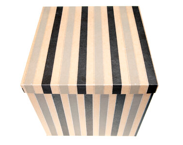 striped box
