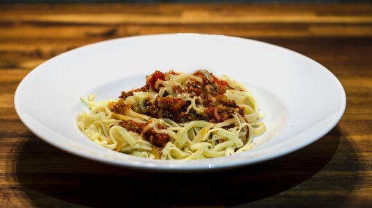 Noodles plate lunch photo