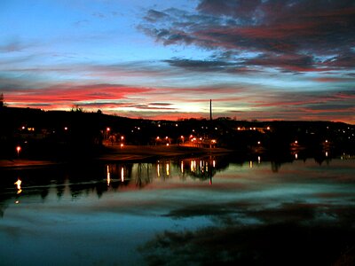 Afterglow night photograph gloomy