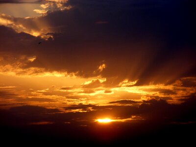 Twilight cloud red