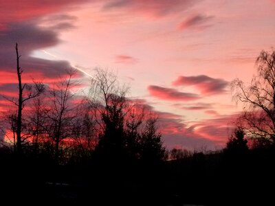 Sky red clouds