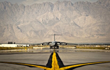 Plane runway takeoff