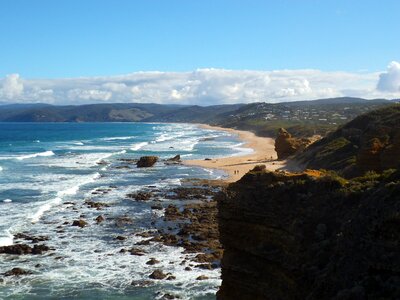 Australian coast line beach ocean