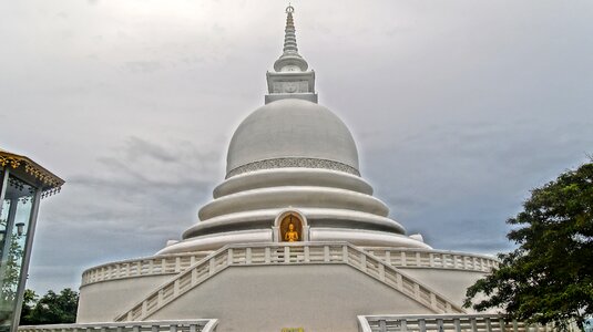 Buddhist temple complex sri lanka photo