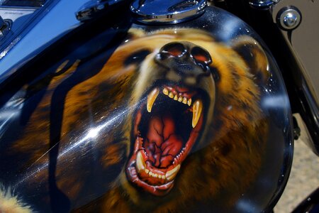 Motorcycle varnishing decoration