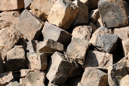Stones grey stone hill