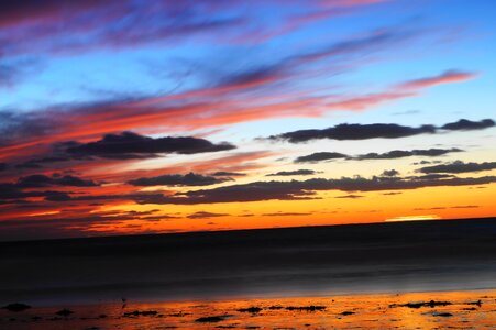 Sunset sea clouds