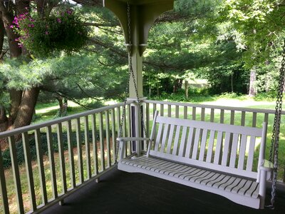 White summer house