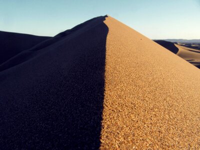 Landscape desert sand dune photo