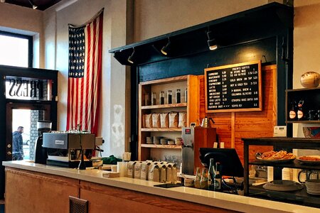 Coffee flag shop