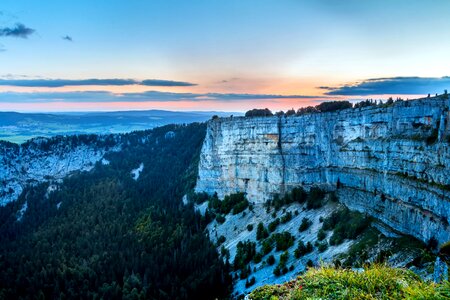 Blue Sky canyon cliff photo