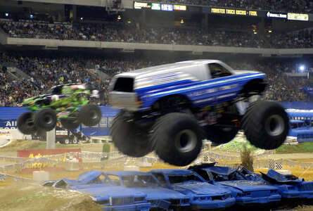 Monster Truck Show at racetrack in Las Vegas, Nevada photo